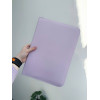 Чохол-папка для MacBook (13.3"–14.2") Leather PU – Lavender Gray