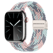 Ремінець Braided Nylon Magnetic Band (42/44/45/46/49mm – Gradient : Grey-Pink-Blue)