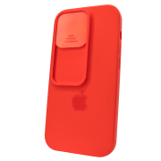 Чохол для iPhone 14 Pro Silicone with Logo Hide Camera Red