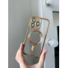 Чохол Shining with MagSafe на iPhone 11 із захисними лінзами на камеру Gold