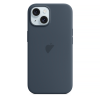 Чохол для iPhone 15 : Silicone Case MagSafe Original – Storm Blue