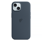 Чохол для iPhone 15 : Silicone Case MagSafe Original – Storm Blue