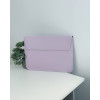 Чохол-папка для MacBook (13.3"–14.2") Leather PU – Lavender Gray