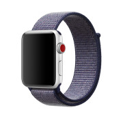 Ремінець на Apple Watch Nylon Loop нейлоновий (38mm, 40mm, 41mm, [42mm Series 10/11], Midnight Blue)
