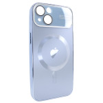 Чохол для iPhone 14 матовий NEW PC Slim with MagSafe case із захистом камери Sierra Blue Чохол для iPhone 14 матовий NEW PC Slim with MagSafe case із захистом камери Sierra Blue