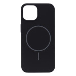 Чохол для iPhone 12/12 Pro : Silicone Slim MagSafe – Black