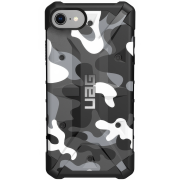 Тактичний протиударний чохол UAG Pathfinder камуфляжний на iPhone 6/7/8/SE2 (White-Black)