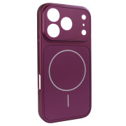 Чохол Nofelet AG Glass Case with MagSafe (iPhone 17 Pro Max, Dark Cherry)