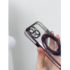 Чохол для iPhone 12 Pro Max Clear Shining Holder with MagSafe Deep Purple