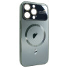 Чохол для iPhone 13 Pro Max PC Slim Case with MagSafe із захисними лінзами на камеру Cangling Green
