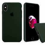 Чохол Silicone Case на iPhone X/Xs FULL (Dark Virid)