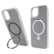 Чохол Nofelet Carbon Case with MagSafe (iPhone 12 / 12 Pro, Titanium Gray)