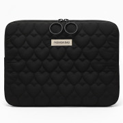 Puffy Hearts Sleeve "Fashion Bag" (15.4-16.2) - Black