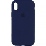 Чохол Silicone Case на iPhone X/Xs FULL (Deep navy)