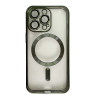 Чохол Shining with MagSafe на iPhone 11 Pro Max із захисними лінзами на камеру Dark Green