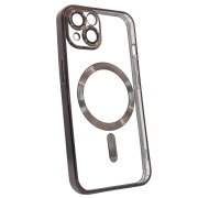 Чохол Shining with MagSafe на iPhone 14 із захисними лінзами на камеру Black