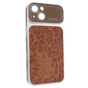 Чохол AITO PU-Leather Leopard Case [17 series Design] – (iPhone 13/14/15, Brown)