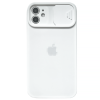 Чохол Silicone with Logo Hide Camera, для iPhone 12 (White)
