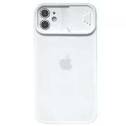 Чохол Silicone with Logo Hide Camera, для iPhone 12 (White)