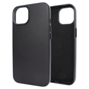 Чохол Leather Case PU with MagSafe (iPhone 15 - Black)
