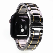 Ремінець керамічний Ceramic Band для Apple Watch 38mm, 40mm, 41mm, [42mm Series 10/11] - Black-Gold