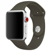 Силіконовий ремінець Silicone Sport Band (38mm, 40mm, 41mm, [42mm Series 10/11], Dark Olive, S)