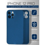 Ультратонкий чохол K-Doo Air Carbon для iPhone 12 Pro Blue
