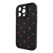 Чохол для iPhone 16 Pro – Pretty Things "Little Hearts – Black"
