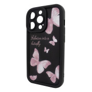 Чохол для iPhone 12 Pro – Pretty Things "Butterflies – Black"