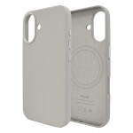 Чохол Leather Case PU with MagSafe (iPhone 17, Light Gray)