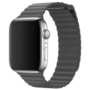 Шкіряний ремінець Leather Loop Band на Apple Watch 38mm, 40mm, 41mm, [42mm Series 10/11] - Gray
