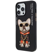 Чохол Nimmy Case Rich Pets (iPhone 15 Pro Max, Black Rich Dog)