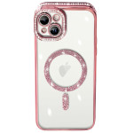 Чохол Diamond Shining Case with MagSafe (iPhone 14, Pink)