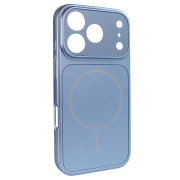Чохол Nofelet AG Glass Case with MagSafe (iPhone 17 Pro, Light Blue)