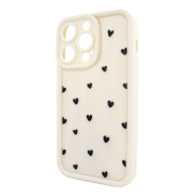 Чохол для iPhone 16 Pro – Pretty Things "Little Hearts – White"