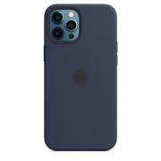 Чохол Silicone Case на iPhone 12 Pro Max FULL (№8 Midnight Blue)