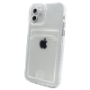 Чохол прозорий Card Holder для iPhone 12 з карманом для карти
