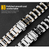 Ремінець керамічний Ceramic Band для Apple Watch 38mm, 40mm, 41mm, [42mm Series 10/11] - Black-Silver