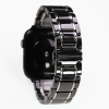 Ремінець керамічний Ceramic Band для Apple Watch 38mm, 40mm, 41mm, [42mm Series 10/11] - Black-Silver