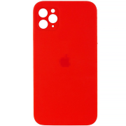 Чохол Silicone Case FULL CAMERA (square side) (на iPhone 11 Pro Max) (Red)