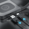 Безпровідна зарядка Magsafe 4 в 1 Open Wireless Era (iPhone+Phone+Apple Watch+AirPods) (Black)