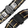 Ремінець керамічний Ceramic Band для Apple Watch 38mm, 40mm, 41mm, [42mm Series 10/11] - Black-Silver
