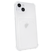 Чохол для iPhone 15 Card Holder Armored Case з карманом для картки прозрачный