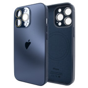 Чохол для iPhone 13 Pro Max AG Titanium Case 2.0 - MagSafe & Microfiber - Blue