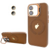 Чохол Logo Case PU Stand Camera (iPhone 11, Brown)