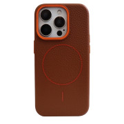 Grain Silicone MagSafe Case (iPhone 14 Pro, Saddle Brown)