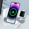 Безпровідна зарядка 4 в 1 Magsafe Open Wireless Era (iPhone+Phone+Apple Watch+AirPods) (White)