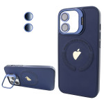 Чохол Logo Case PU Stand Camera (iPhone 11, Dark Blue)