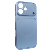 Чохол Nofelet AG Glass Case with MagSafe (iPhone 17, Light Blue)