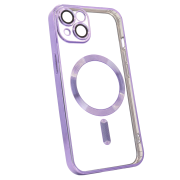 Чохол для iPhone 15 Plus Shining with MagSafe із захисними ліназми на камеру Purple